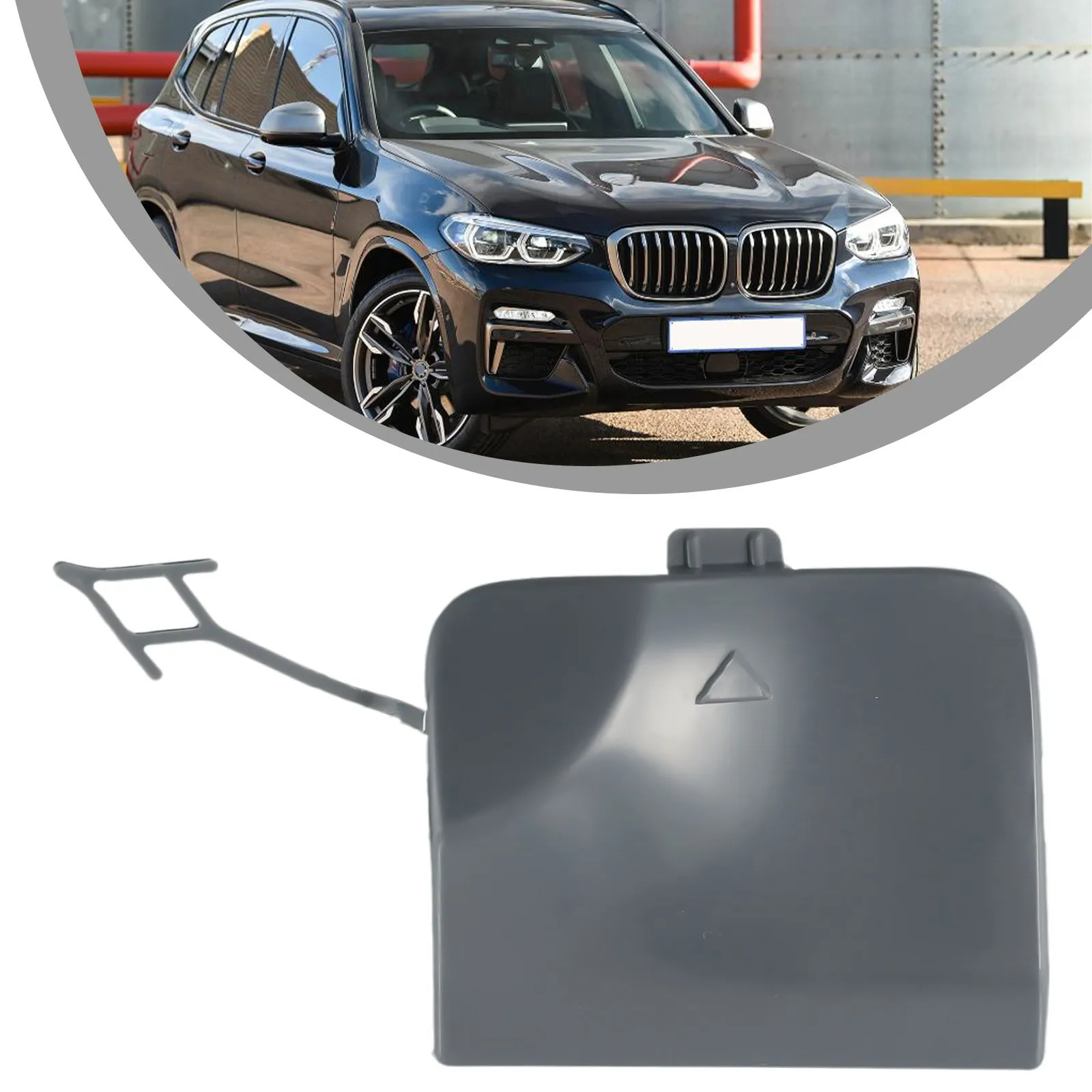 

Cap Tow Eye Hook Cover ABS Black Rear Bumper Replacement Tow Eye Hook Cover Cap For BMW X3 G01 G08 2017-2020 New