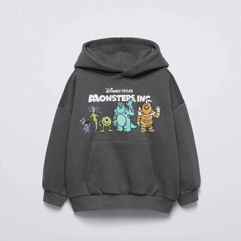 Description Picture 2 of itemRound Neck Hooded Sweatshirt Children's Clothing Fashionable Baby Clothing Autumn Warm Sportswear Children's Top