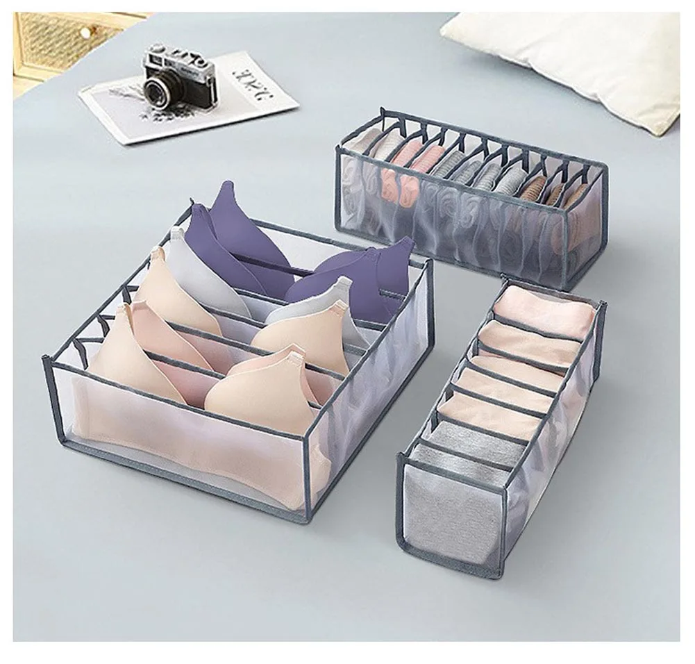 Underwear Storage Box Organizer for Wardrobe Clothes Cabinets Drawer