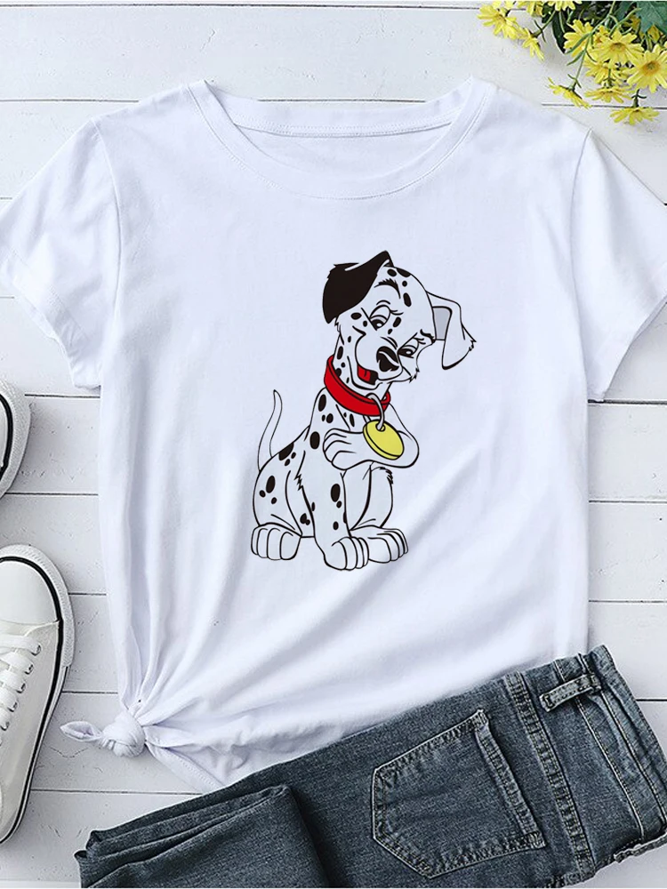 

New Funny Harajuku Top Women T-Shirt 90S Cute Ladies Printed O-Collar Short Sleeved Black Shirts Summer Tees Casual Graphic Top