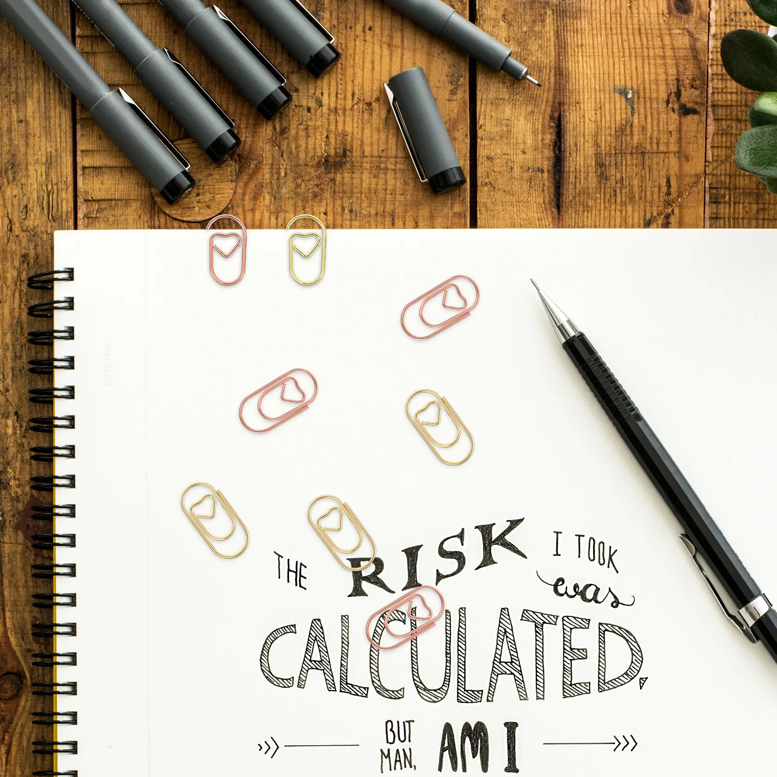 400Pcs 러브 하트 종이 클립 금속 문서 클립 파일 용 장식 사무용품 메모 사진 메모 티켓 학교