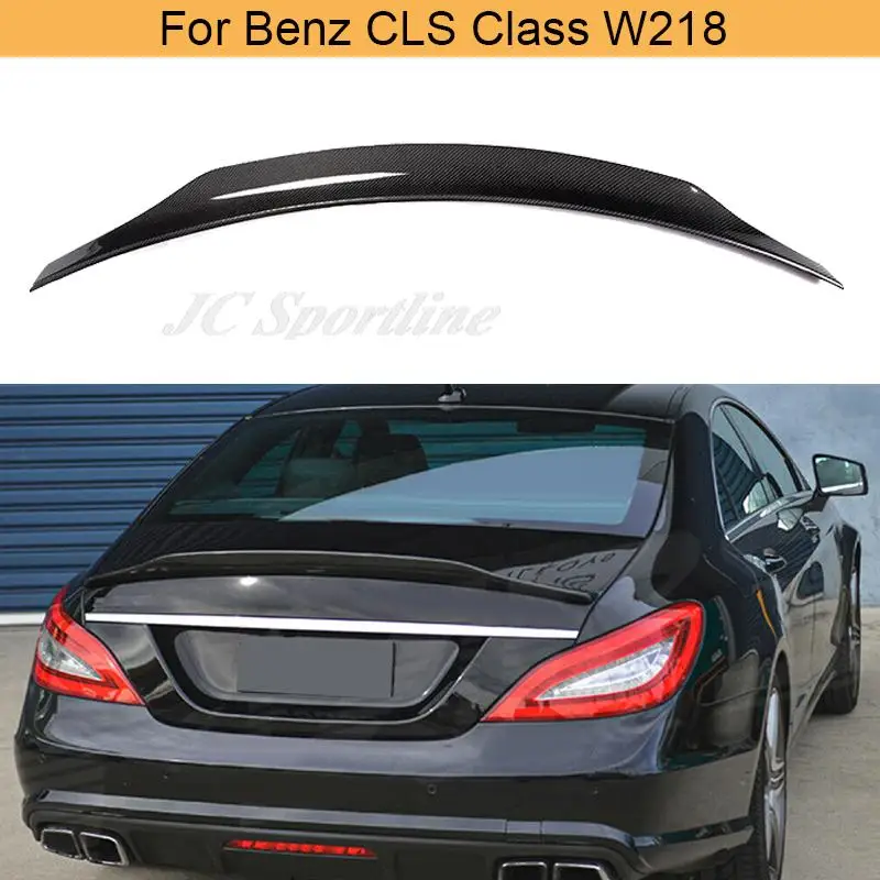 

Отделение из углеродного волокна для Mercedes Benz CLS Class W218 седан 2012 - 2017 задний багажник крышка багажника спойлер крыла