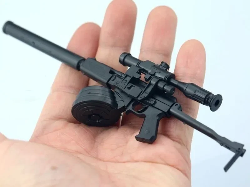 

1:6 Scale 9A-91 Machine Gun 4D Assault Rifle Assemble Plastic Gun Model for 12" Action Figure Puzzles Builing Toys DIY