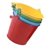 4 Pcs Galvanized Beach Bucket Child Children's Toys Kids Sand Iron Water Playthings 6
