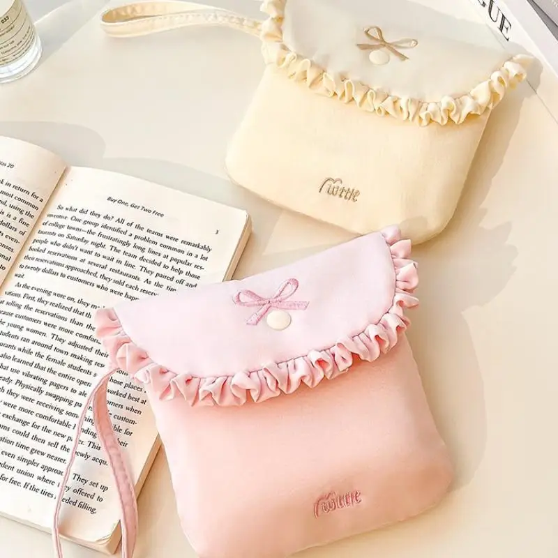 Portable Mini Sanitary Napkin Storage Bag Discreet Menstruation Towel Pouch Student Travel Monthly Period Essentials Organizer