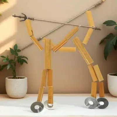 대나무 인형 DIY 재료 키트 2봉 프리미엄 친환경 대나무 공예 용품 어린이 교육용