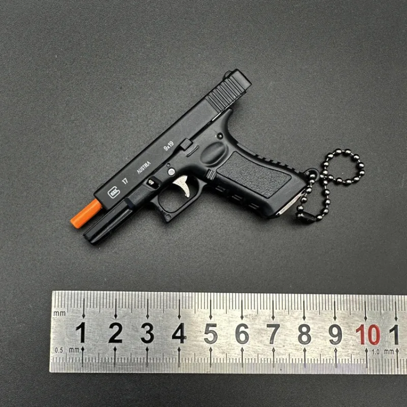 1:3 G17  Mini Keychain Ornament Pendant Key Chain Tiny Key Rings Collection Birthday Christmas Gift for Car Bag Men Army Fans 2