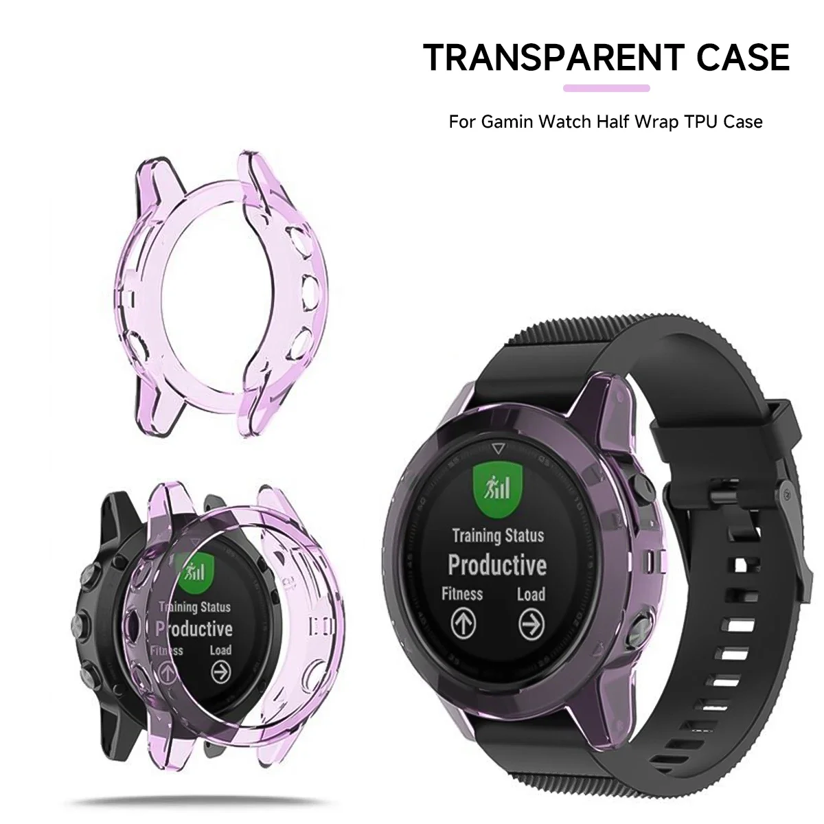 Soft TPU Protective Smartwatch Bumper Case – Clear Shell Cover