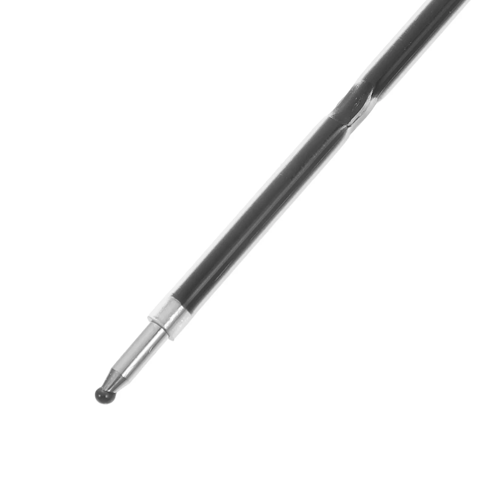 100Pcs 블랙 젤 잉크 펜 리필 0.7mm 개폐식 볼펜 유니버설 핏 부드러운 쓰기 빠른 건조 스테인레스 팁 쓰기용