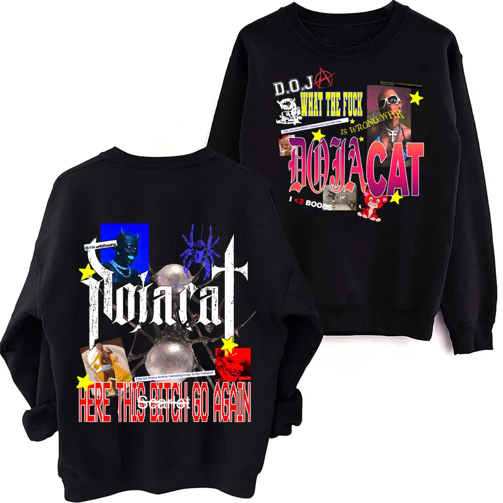 

Толстовка Doja Cat The Scarlet Tour 2024, толстовка в стиле Харадзюку, с длинным рукавом, большие размеры, популярная музыкальная толстовка, поклонники, подарок