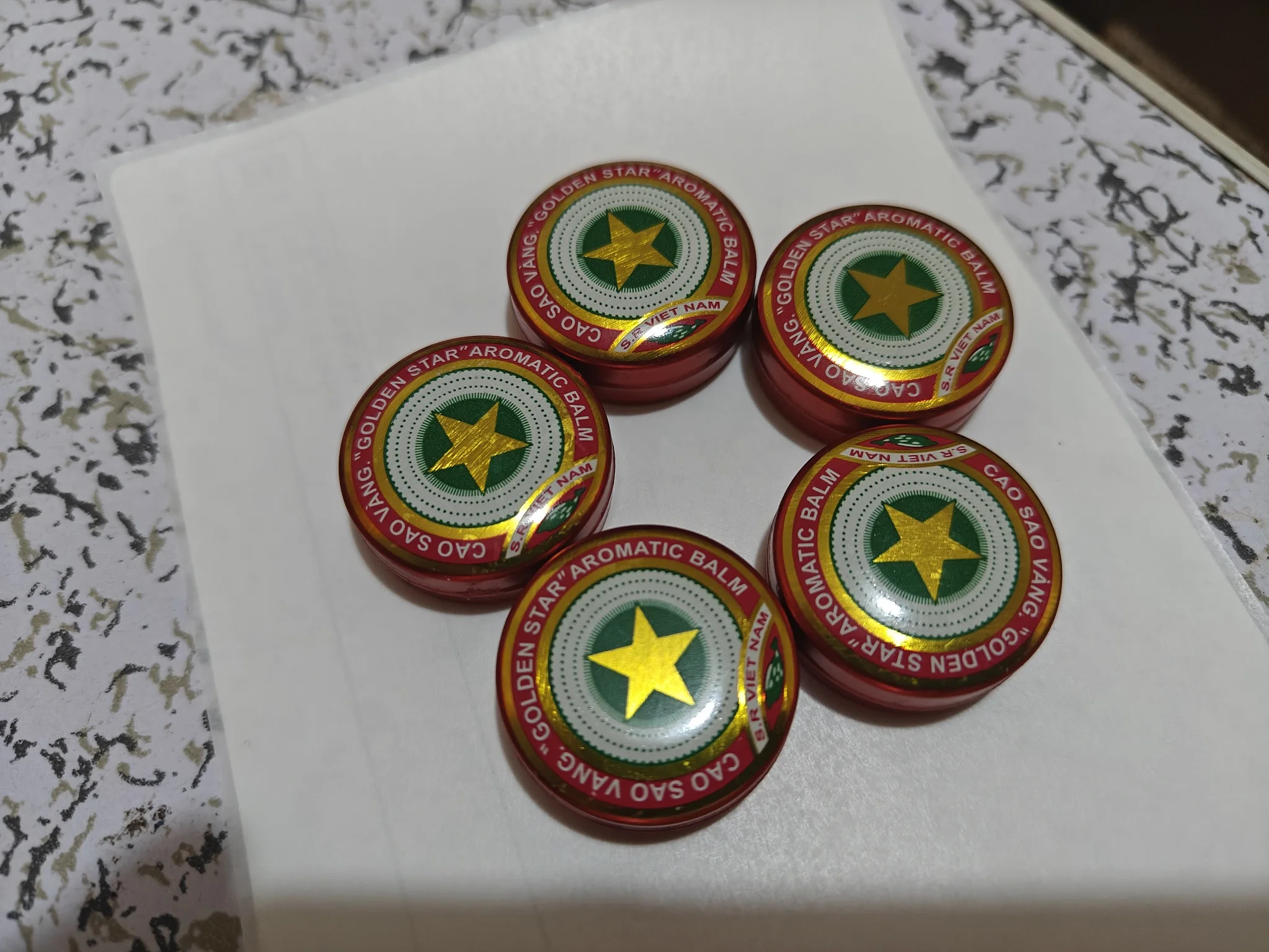 10pcs/bag Cao Xoa Tw3 Newest Vietnam Golden Star Tiger Balm Tiger Head Menthol Balm Refreshing Oil for Insect Cao Sao Vang 3