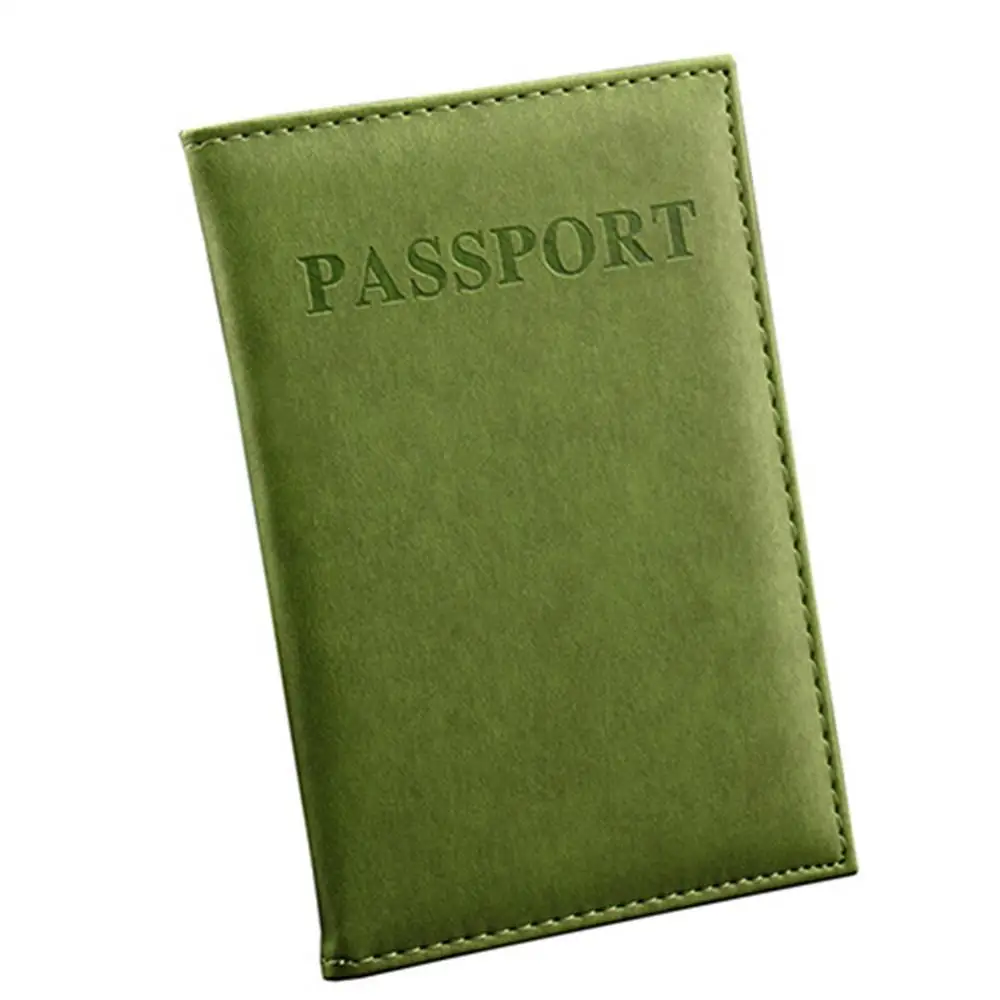 

New Travel Passport ID Card Cover Holder Case Faux Leather Protector Skin Organizer
