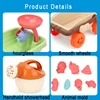 Kids Trolley Sand Play Beach Toy Sandbox Shovel Animal Molds Beach Accessories Toys Summer Outdoor Seaside Play Sand Water Game 5