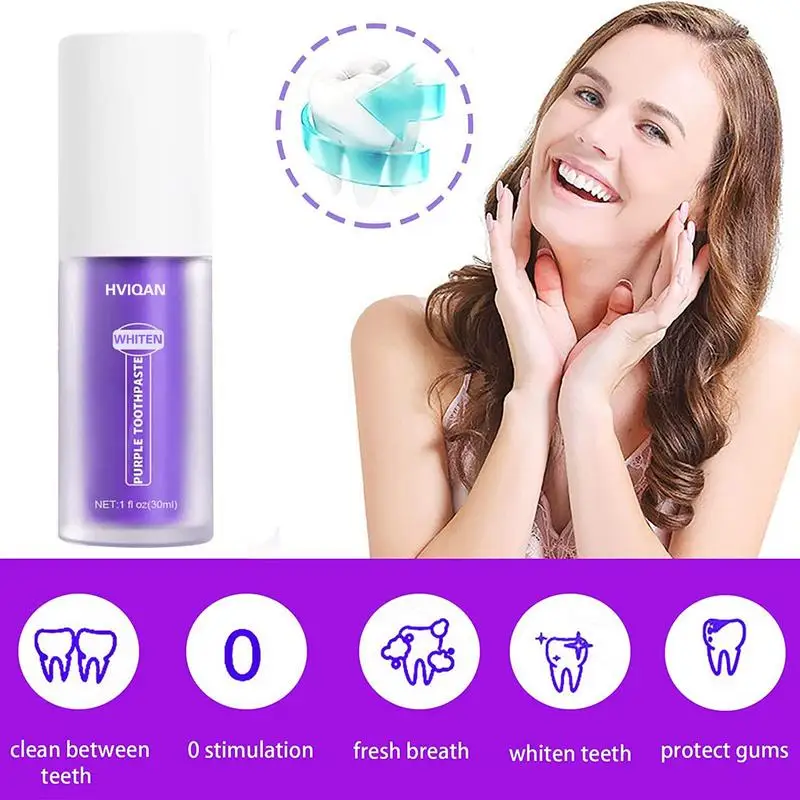 V34 Toothpaste Teeth Whitening Protect Tooth Enamel Intensive Stain Removal v34 Colour Corrector Toothpaste Improve Yellow Teeth
