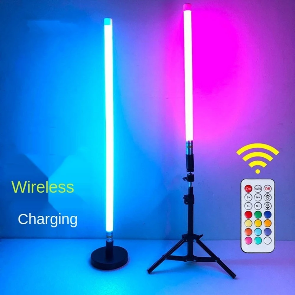 Barra de luces LED RGB de colores, lámpara de con carga USB, 1,2 m, portátil, con Control remoto, decoración para sala de baile, 10 Uds.|Bombillas y tubos LED| - AliExpress