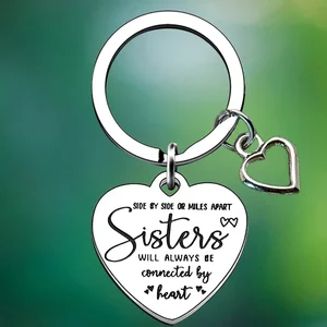 Friendship Gifts Keychain Best Friend Sisters Cousins Key Chain Pendant best Friend Sister Gifts