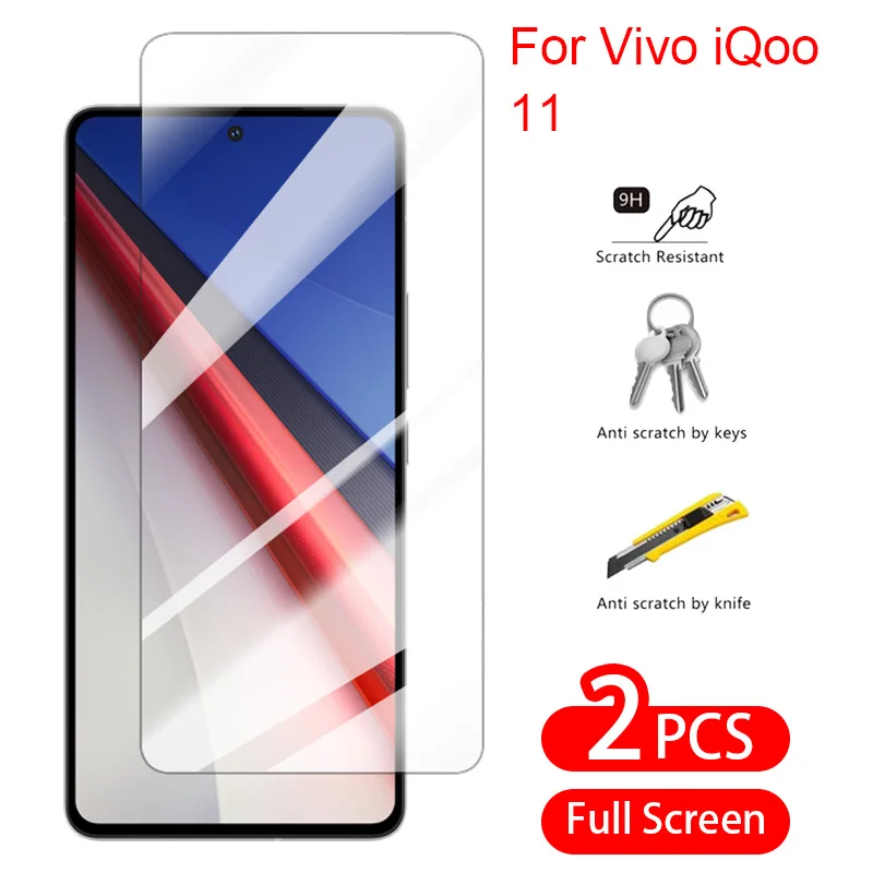 

For Vivo iQoo 11 Screen Protector Tempered Glass Clear HD 9D Flim Front Flim Glass For Vivo iQoo 11s iQoo 11 Vi Vo Vavo Viva