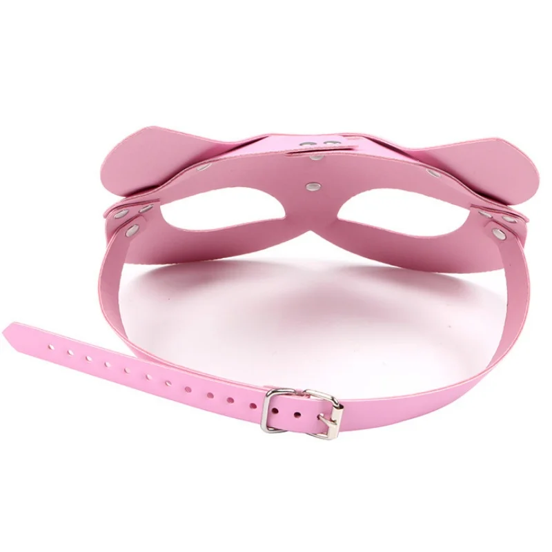Sexy Exotic Accessorie PU Leather Fox Mask for Women Prom Dress Up Halloween Nightclub Party Cosplay Games Costumes Animal Masks