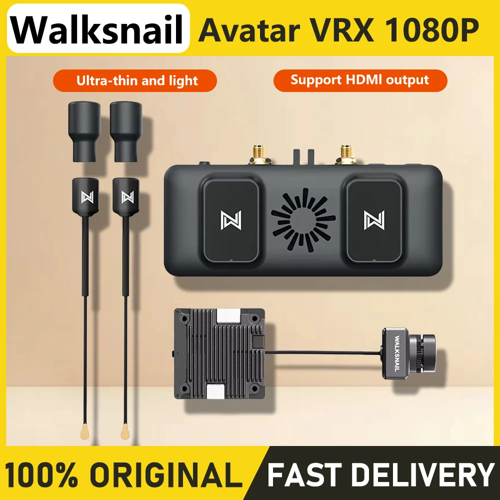 Walksnail Avatar VRX 1080P/60FPS 4KM Distance with Avatar 1S Kit / Avatar HD Micro Kit for FPV Freestyle Drones