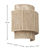 Retro Rattan Weaving Wall Lamp Shade LED E27 Chinese Design Hemp Rope Wall Sconces for Home Living Room Decor Lighting Fixtures 6