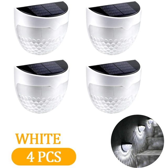 4PCS LED saules gaisma āra dārza apdares klāja gaismas sienas kāpnes žogs lampa piebraucamā ceļa gaisma dārza ainavas apgaismojuma gaisma_voghion.com