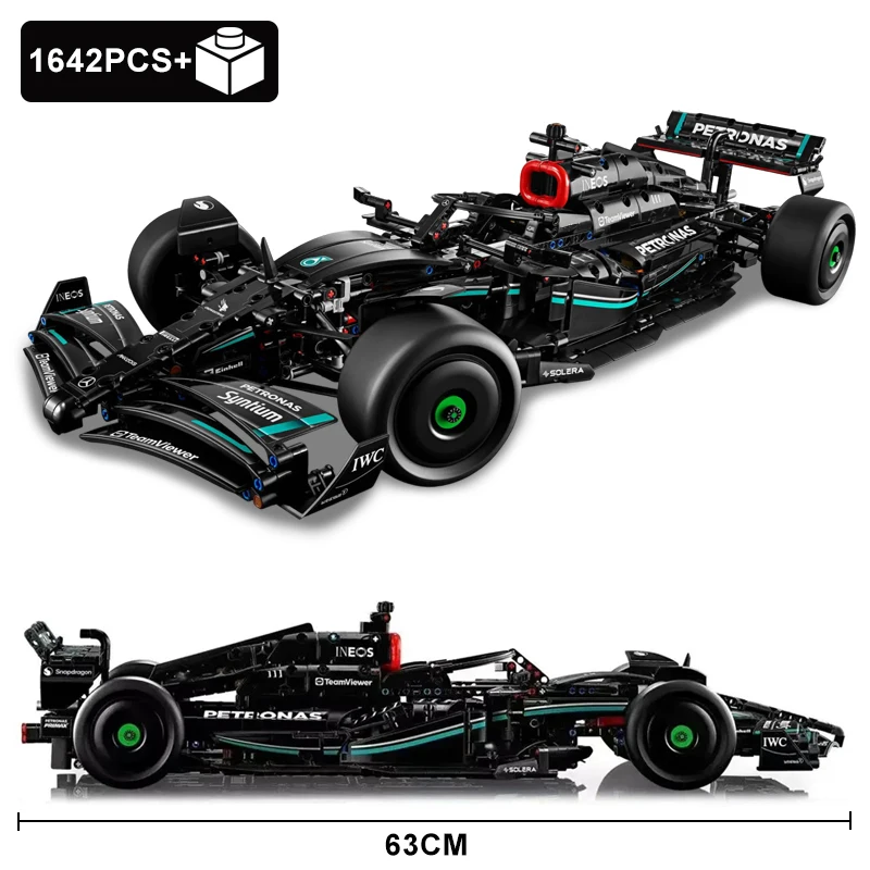 테크니컬 F1 W14 E 포뮬러 시티 스피드 레이싱 카 빌딩 블록, 42171 브릭,..