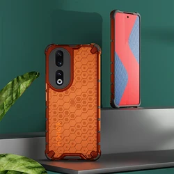 Rugged Honeycomb Shockproof Armor Case for Honor X9b 5G (Orange)