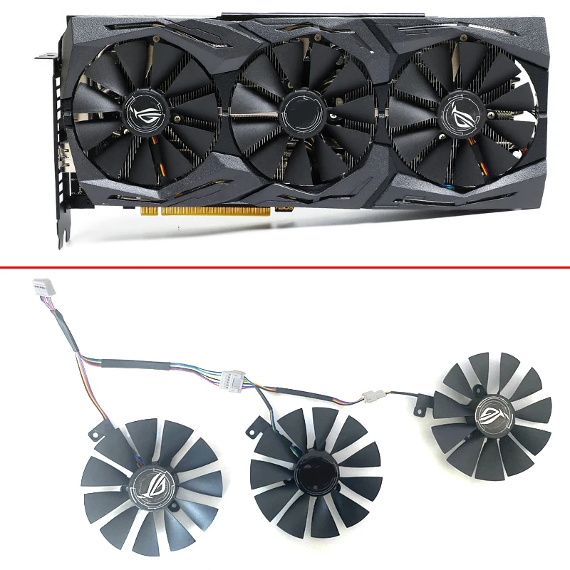 T129215Sh T129215Sl 87 Millimetri 7Pin Rtx2060 2070 Gpu Ventola Di Raffreddamento Per Asus Rog-Strix-Rtx 2060 2070-O8G-Gaming Rtx2060 Rtx 2070 Grafica