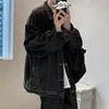 Denim Jackets Men Hole Raw Edge Streetwear Autumn All-match Long Sleeve Korean Commuting Style Youthful Teenagers Outwear Daily 5