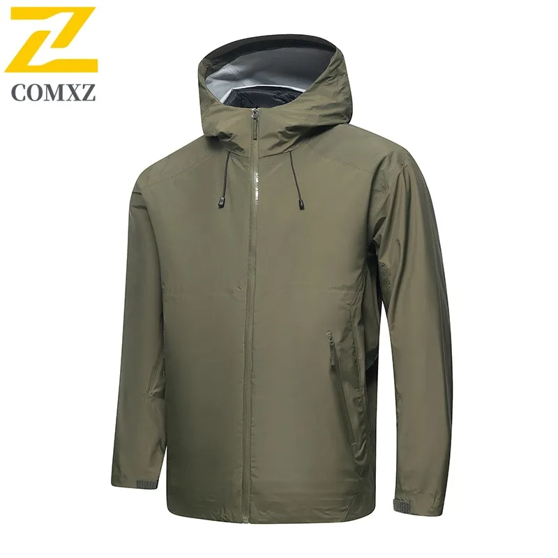 Men's 3-in-1 Windbreaker Jacket Winter Waterproof Windproof Detachable Down Inner Thermal Outdoor Hiking Camping Versatile Coat
