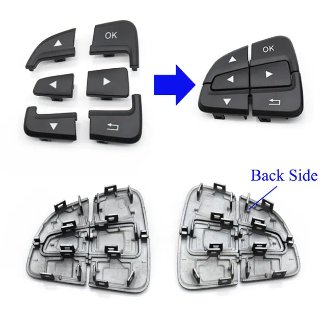 メルセデス・ベンツ ステアリングスイッチベゼル付き L&R セット