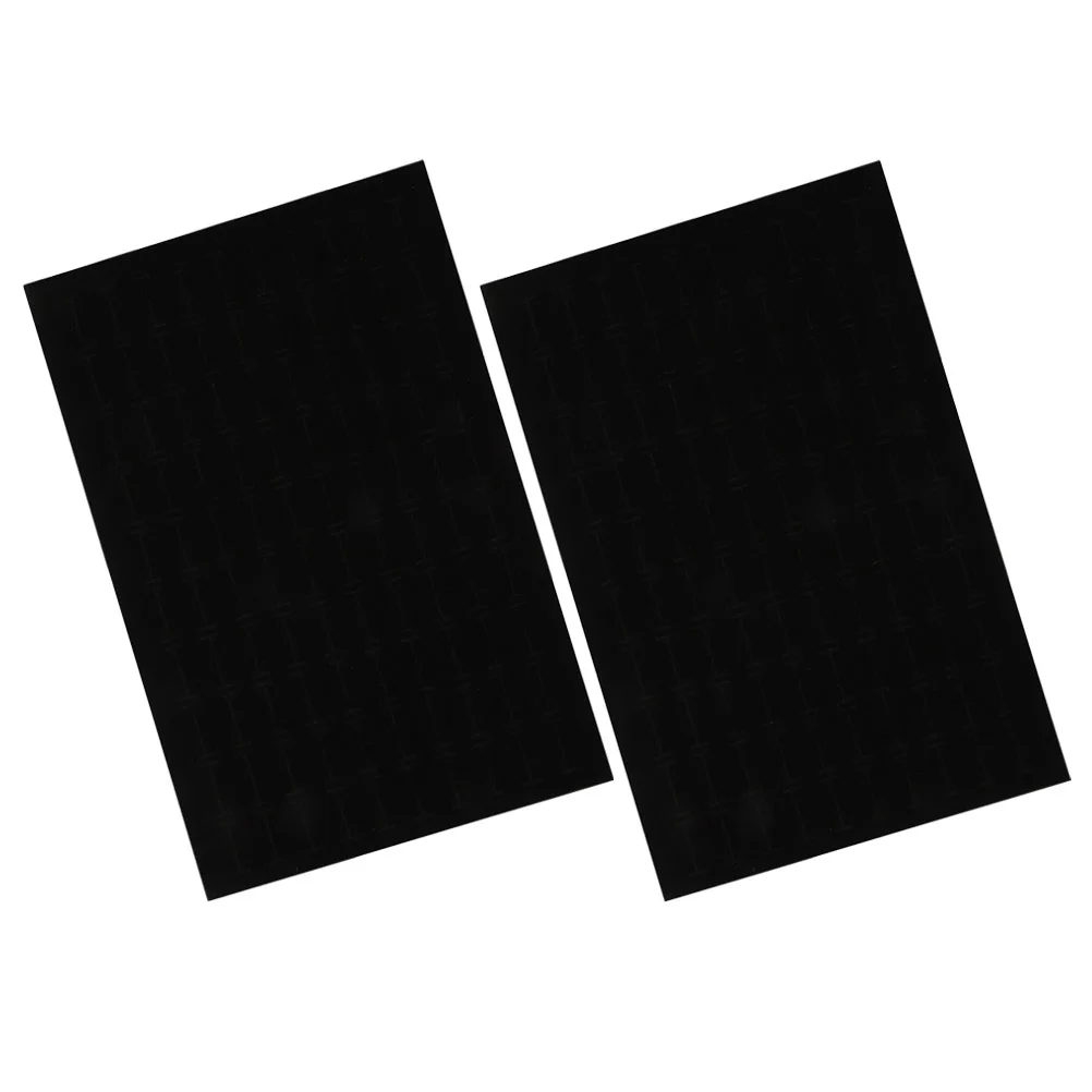 

2 Pcs Jewelry Sponge Pad Velvet Ring Box Liner Display Stand Earring Holder Supplies Showcase Pads Mat Earstud Insert