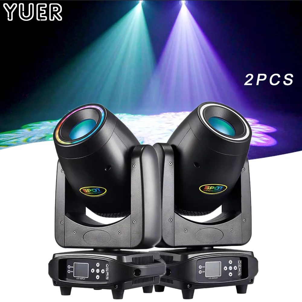 

2PCS LED 200w Spot Beam Moving Head With Strip Neon Light 6+12 Prims Fixed Rotating Gobos DMX RDM Music Dj Disco Stage Lighting