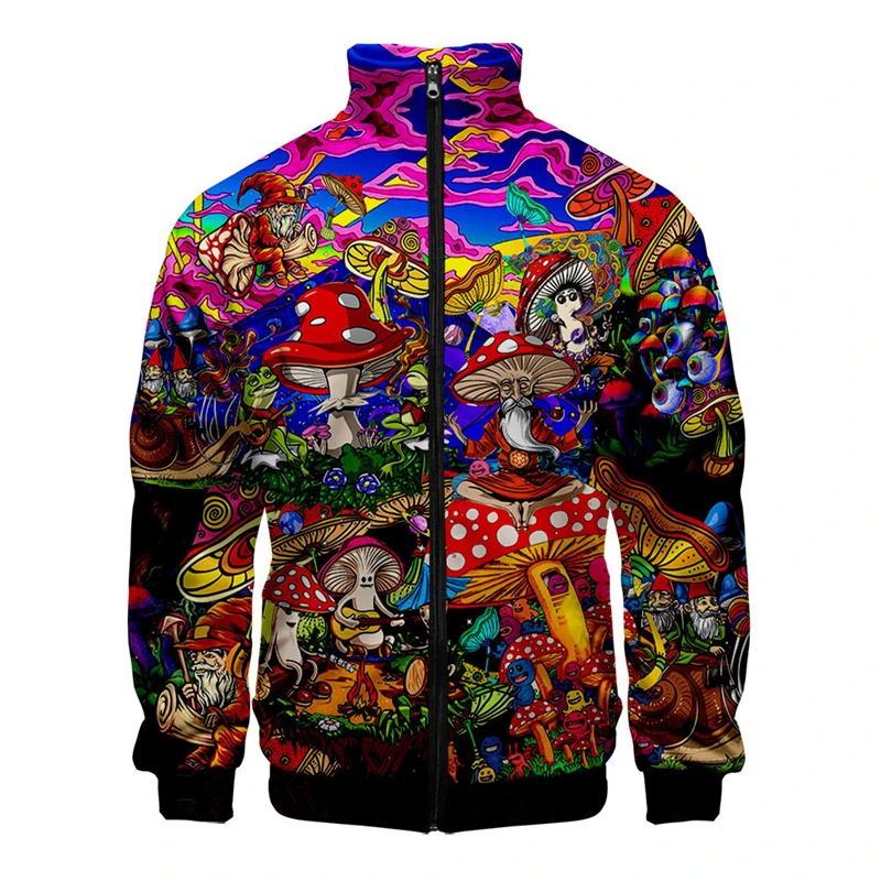 thumbnail image 1 of Chaqueta informal con cremallera para hombre y mujer, ropa de primavera y otoño, con estampado lavado, camisetas de manga larga, chaquetas cómodas hawaianas, abrigos para hombre, 1 of 5
