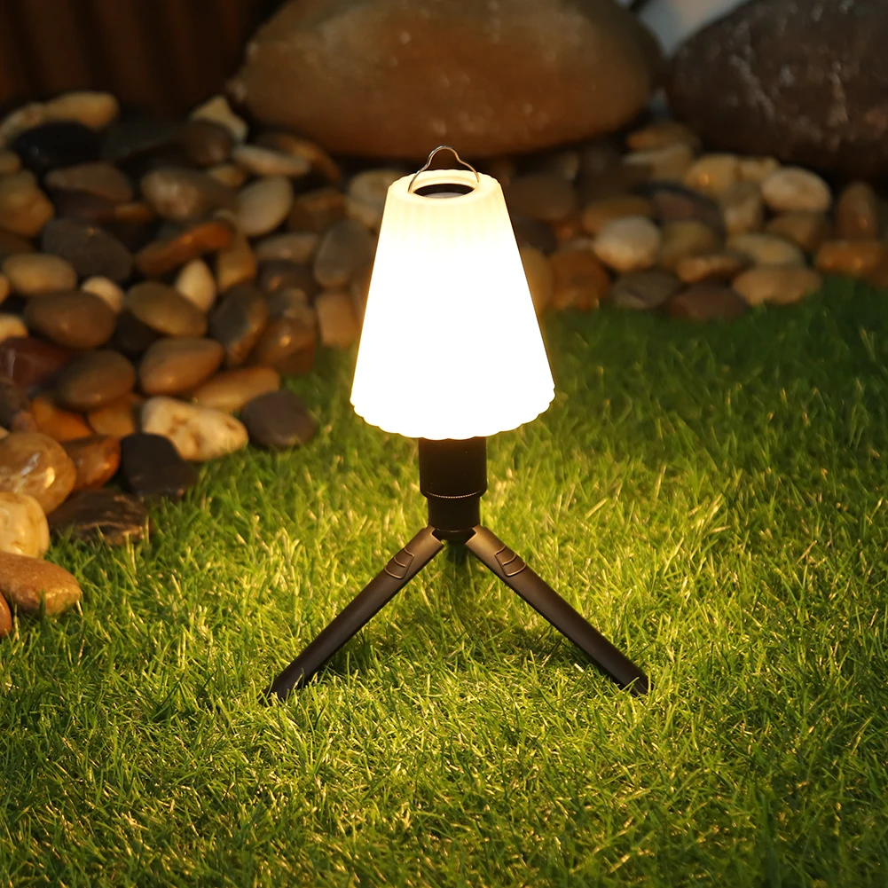 Camping Light Lampshade with Top Handle Small Torch Lampshade White Pleated Flashlight Cover Hangable for Camping Hiking