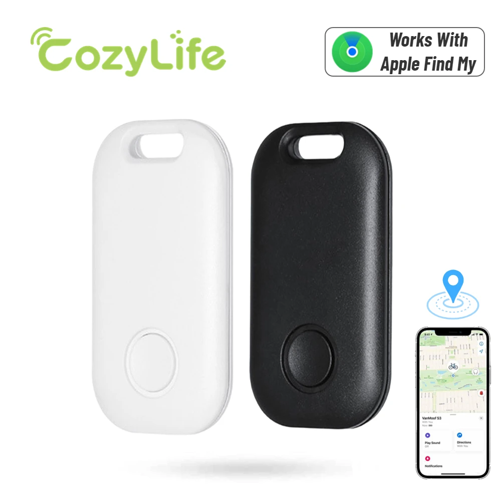 CozyLife Bluetooth Tracker for Apple Find My APP ,Twoway Finder Key