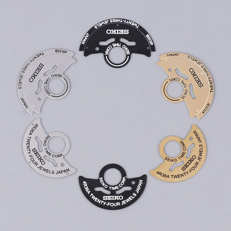 NH35 Movement Watch Movement Parts NH35 To 4R35B Rotor To 4R36A Automatic Hammer Patch Metal Sheet Lettering Rotor watch movement parts