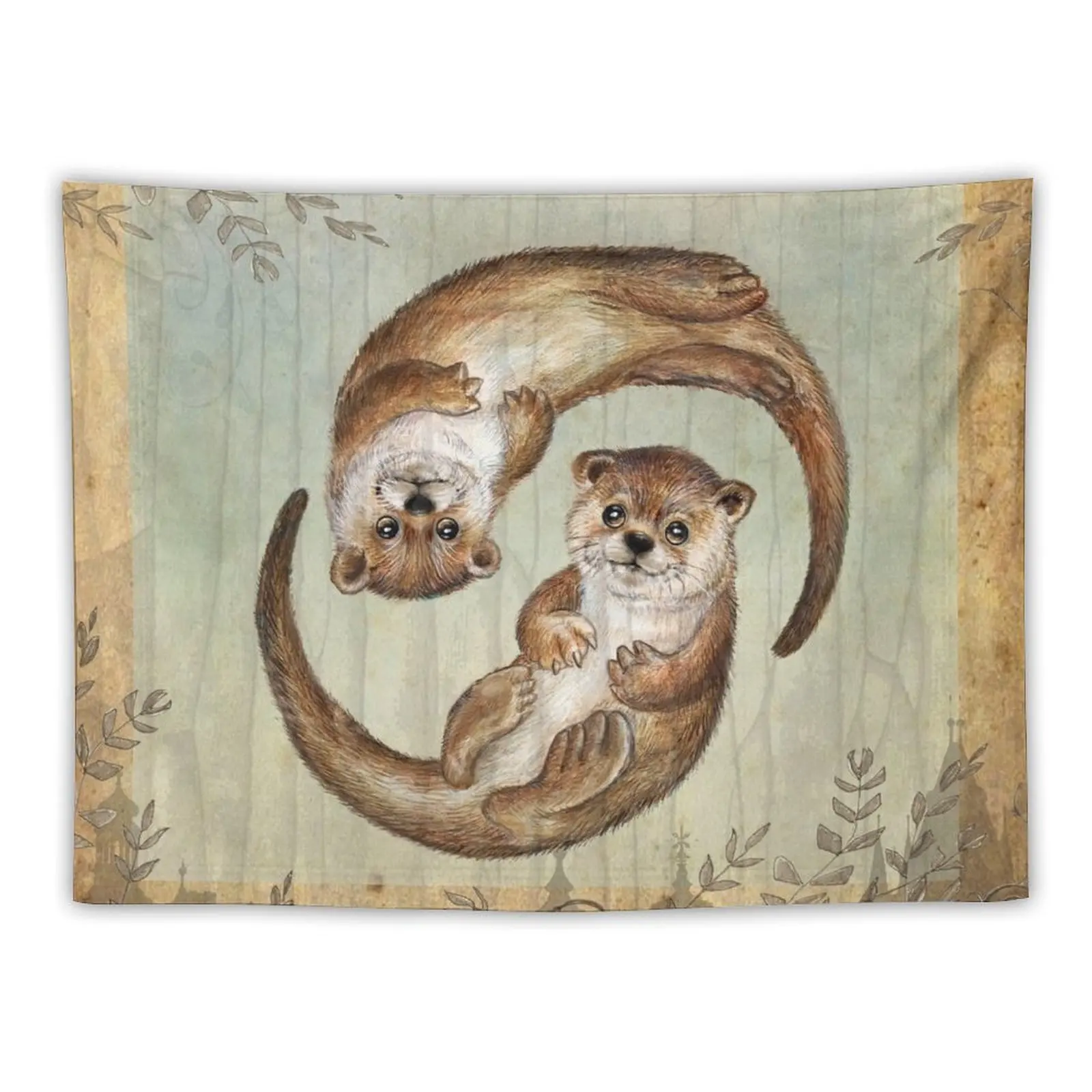 

Otters over Praha Tapestry Aesthetic Home Decor Japanese Room Decor Wallpapers Home Decor Wall Tapestry