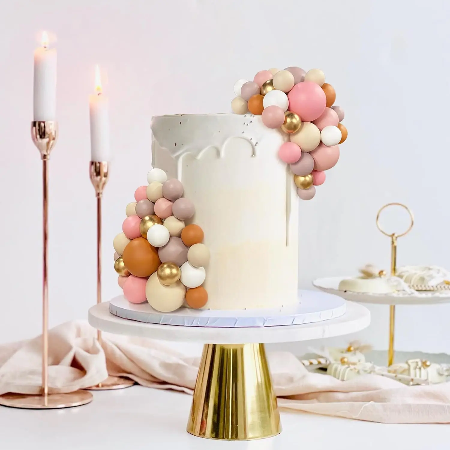 42pcs picks bunte Schaum kugeln Kuchen dekoration bunte Kuchen deckel für Geburtstags feier hochzeit liefert Farb serie sechs Farben – Detail 10