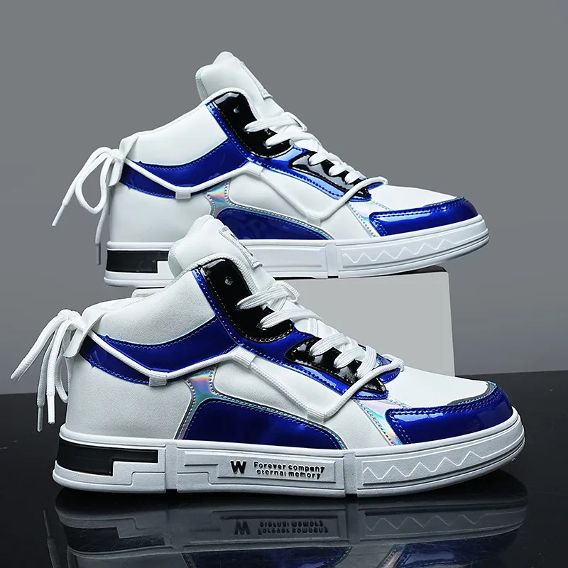 2023 New Trendy High top Men Skateboarding Shoes Designer Mirror