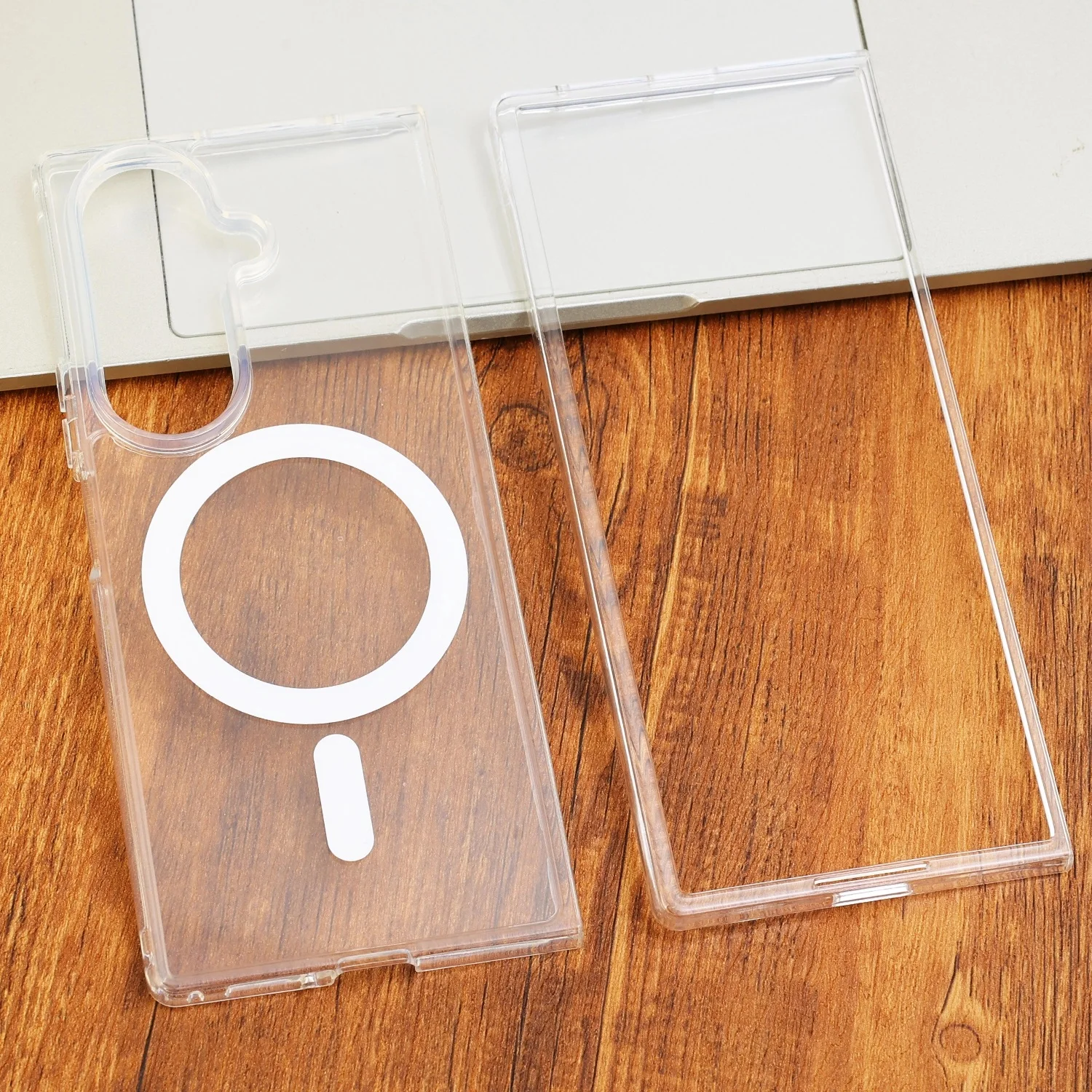 Ultra Slim Clear Magnetic Phone Case - Transparent Wireless Charging Cover