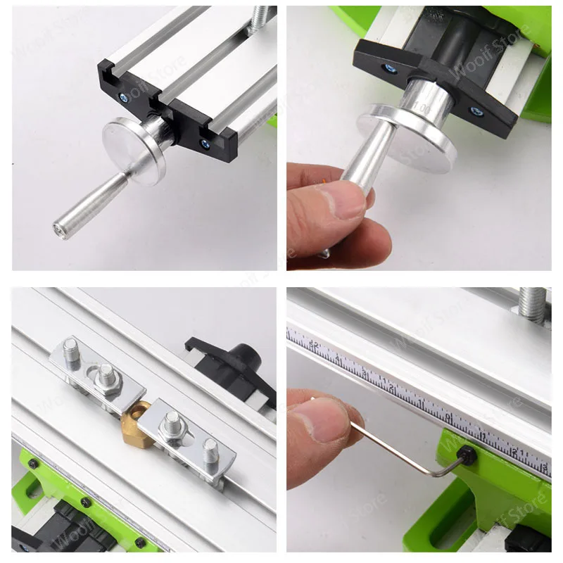 functional Worktable Bench Vise Fixture Milling Drill Table X and Y-axis Adjustment Coordinate Table For Mini