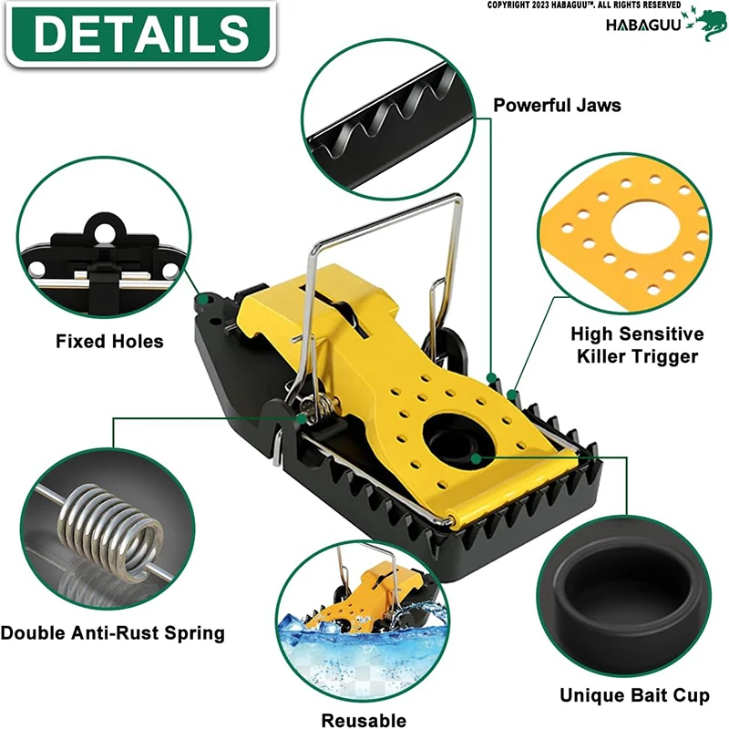 4PCS Mouse Catcher Trap Usable Return Universal Semi-Animal Interpreter