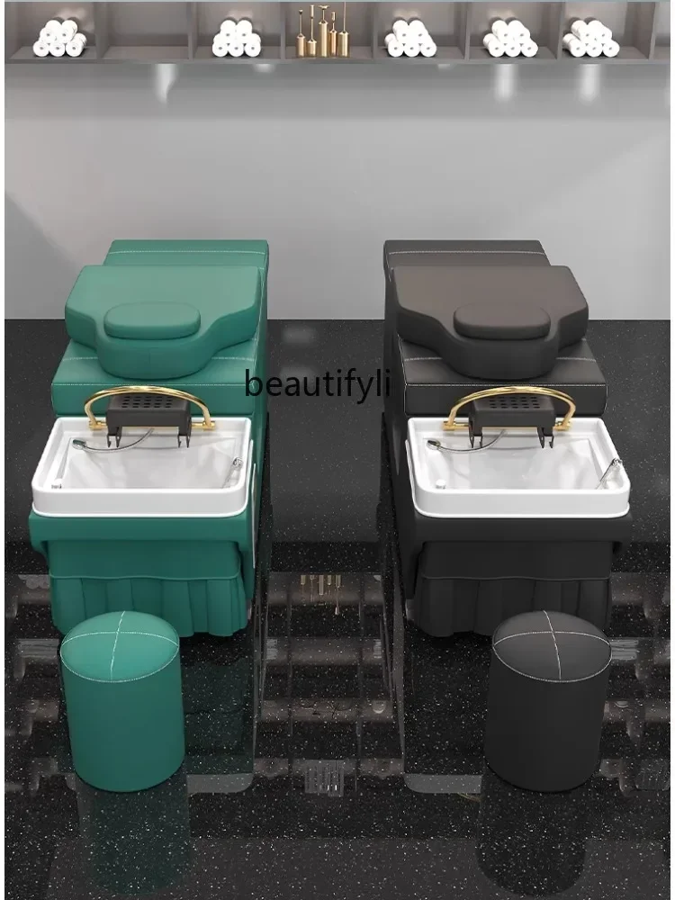 Head Therapy Shampoo Chair Water Circulation Fumigation Facial Bed Beauty Salon Special Thai Massage Barber Shop Shampoo Chair shampoo chair moxibustion smoke free beauty salon special integrated water circulation steaming bed barber shop thai massage bed