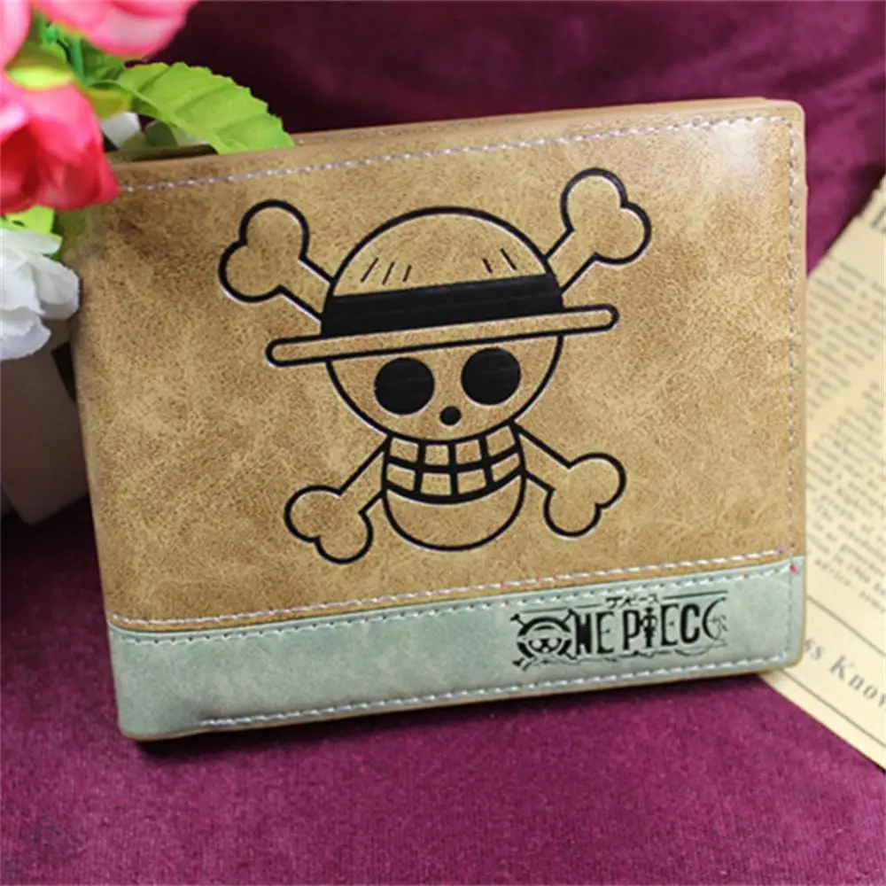 Anime Wallet One Piece Attack On Titan Cartoon Pattern Card Holder For Kid Adult