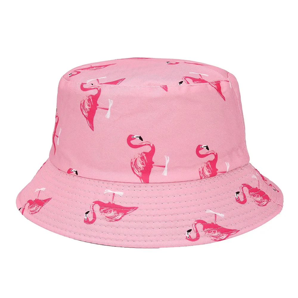 Panama Bucket Hat Men Women Summer Bucket Cap Flamingo Hat Bob Hip Hop Fishing Fisherman fisherman hat bucket hats sun hats sunscreen hats sun hat