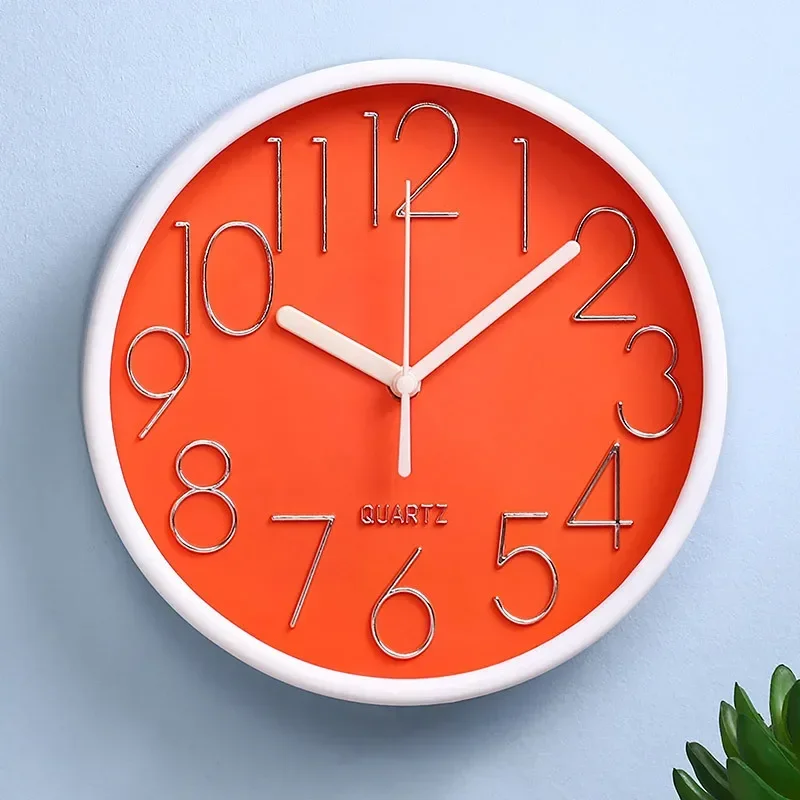 Orologio Parete Modern Decor Fashion Room Da Clock Minimalista Impermeabile Creativo Orologi Da Parete Living Kitchen Metal