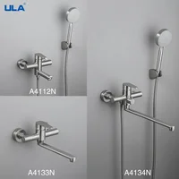 ULA Bathroom Shower Faucet Mixer Spout Bathtub Mixer Taps Hot Cold Bath Faucet Mixer Spout Shower System Rain Shower Head 1