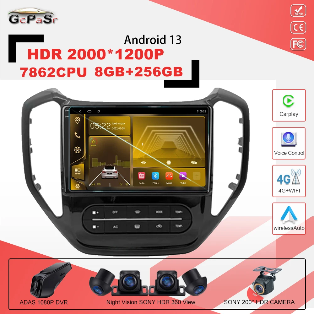 Android 13 Per Changan Auchan Cx70 2016-2019 Autoradio 7862Cpu Schermo Multimediale Navigazione Stereo Radio Lettore Video No 2Din 4G