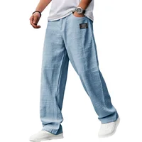 Pantalon de jogging décontracté et respirant pour homme, coupe droite ample, style streetwear, avec badge, collection vintage 2026 1